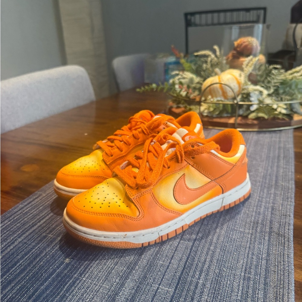 Nike Bright Orange Low Dunks